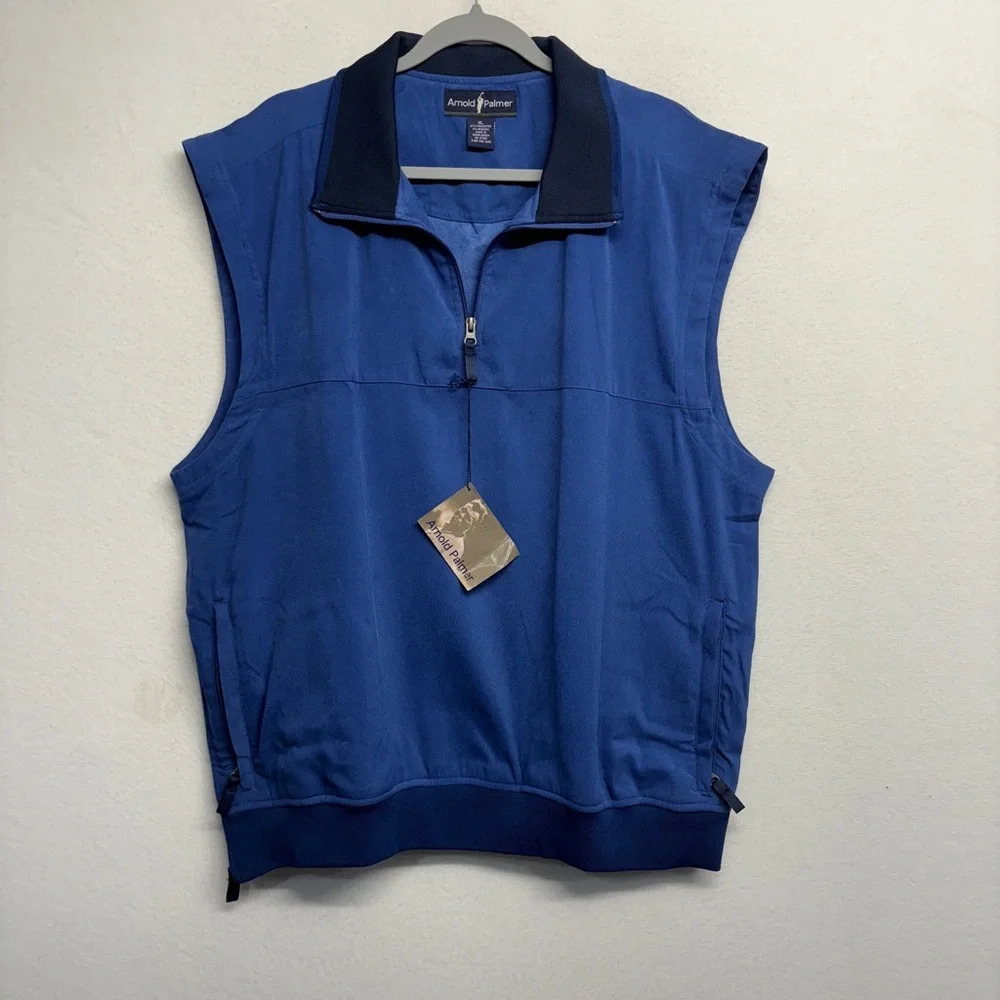Arnold Palmer Golf Vest XL‎ Pullover 1/4 Zip  Pockets